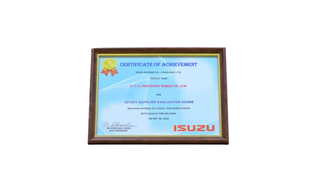 2015FY Supplier Evaluation Score both Quality and Delivery
