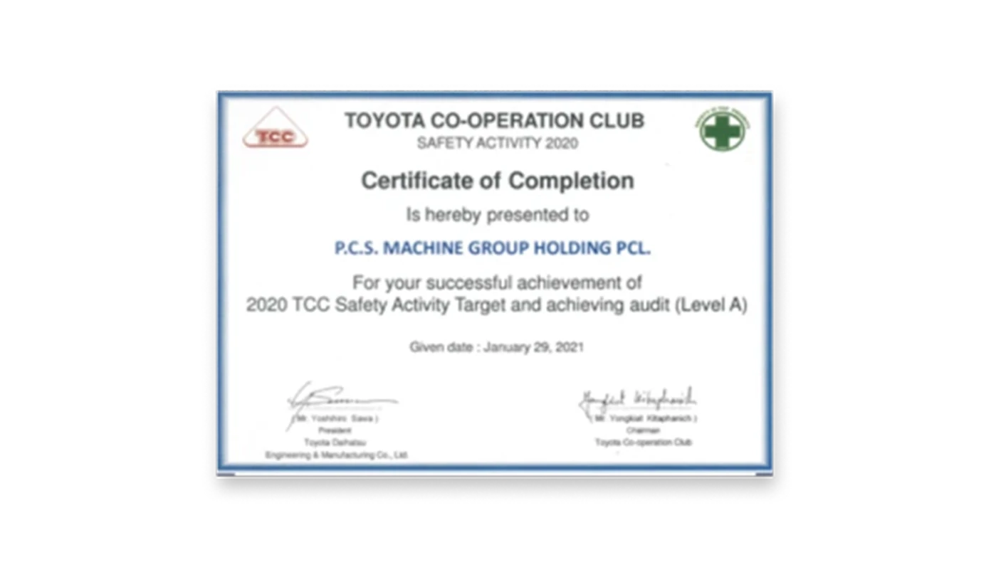 TOYOTA CO-OPERATION CLUB SAFETY ACTIVITY 2020